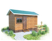 баня 3х3 с верандой