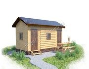 баня 3х3 с предбанником и сараем